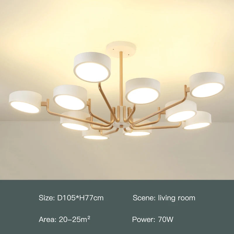 lustre moderne simple pour éclairage intérieur design élégant - vue 17 sur 18