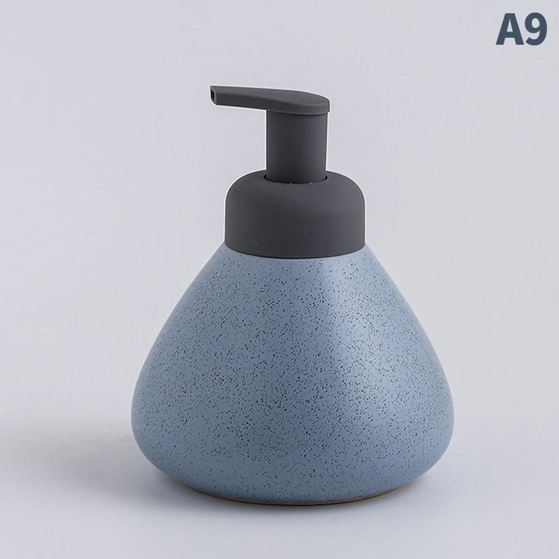 bouteille céramique distributeur savon liquide et gel douche - vue 10 sur 18