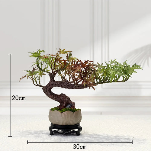 décoration intérieure faux arbre bonsaï style chinois pour un paysage apaisant - vue 29 sur 33