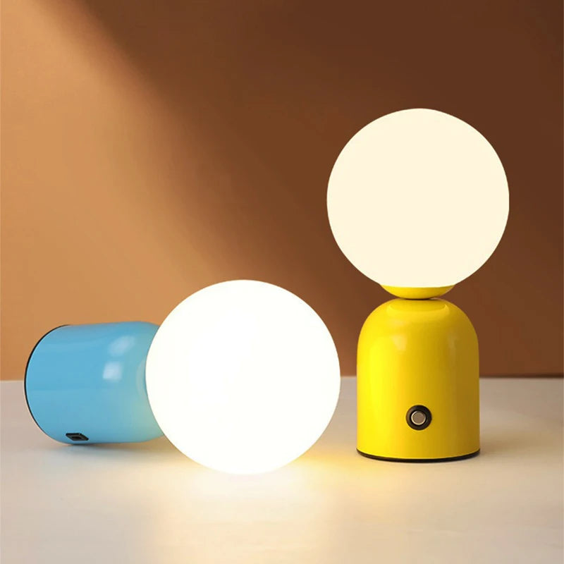 lampe de bureau led rechargeable pour éclairage décoration intérieure - vue 4 sur 10