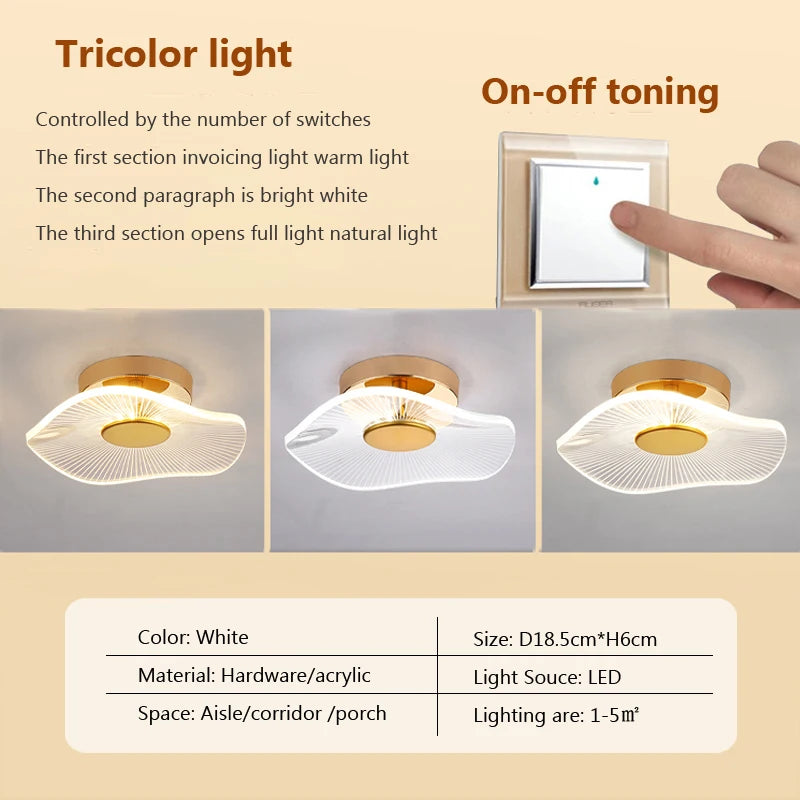 plafonnier led moderne en acrylique design pour intérieur décoratif - vue 14 sur 18