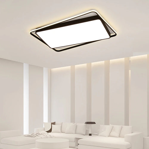 plafonnier led encastré minimaliste moderne pour loft - vue 2 sur 12