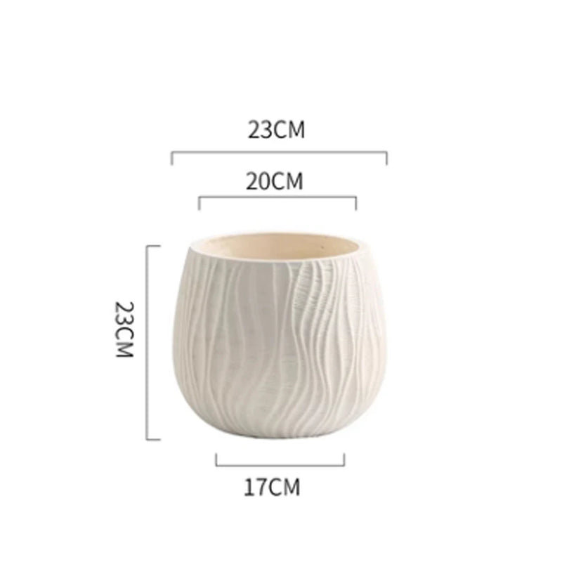 moule en silicone moderne pour pot de fleurs en béton léger et luxueux