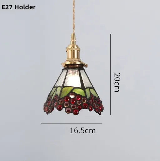 suspension nordique en verre teinté et cuivre élégant - vue 23 sur 25