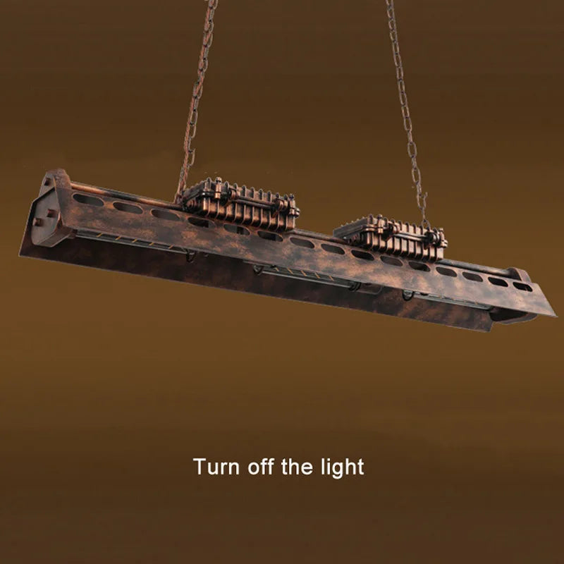 lustre style industriel loft rétro pour bar café - vue 6 sur 7