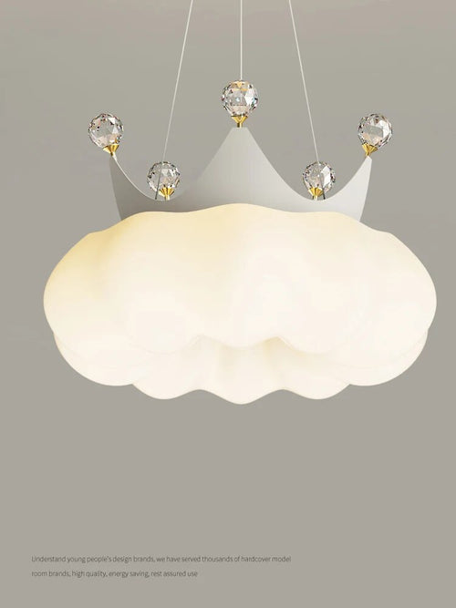 Lustre minimaliste moderne et simple vent crème - vue 5 sur 7