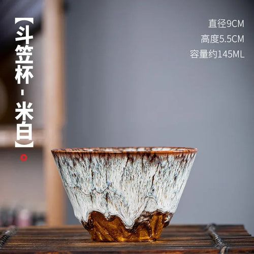 Tasse the ceramique style tianmu bol kung fu