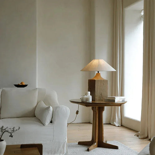 lampe de chevet design japonais wabi-sabi luxe zen et rétro - vue 3 sur 7
