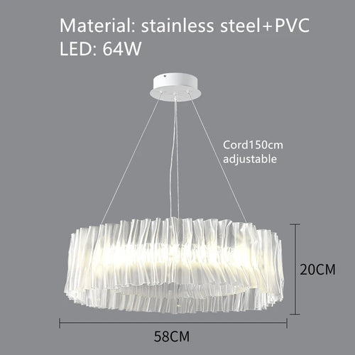 suspension design en pvc et acier inoxydable pour espaces intérieurs - vue 14 sur 13