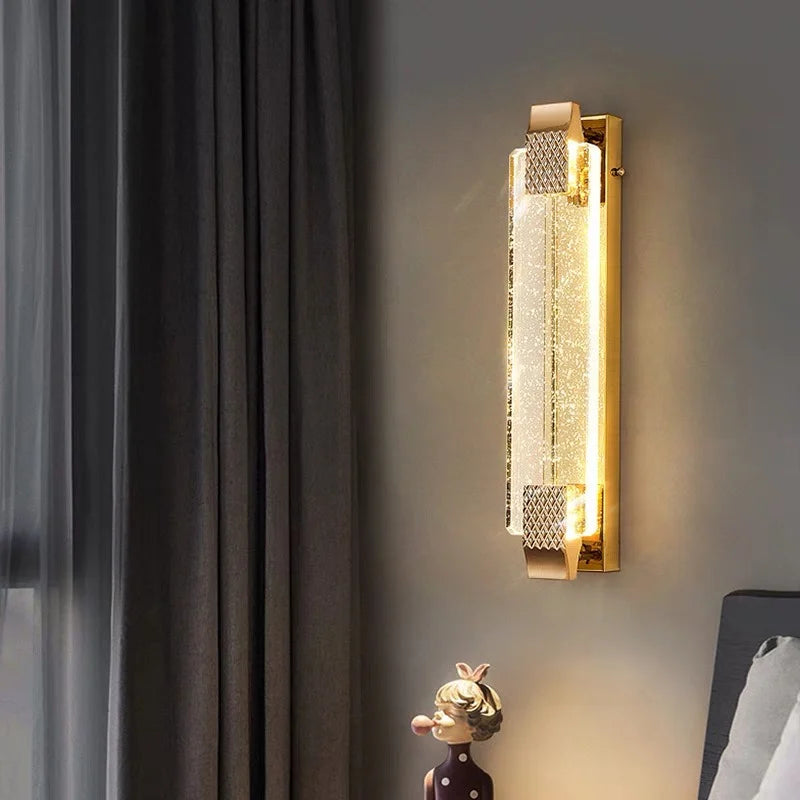 applique murale en cristal moderne pour éclairage intérieur décoratif - vue 4 sur 9