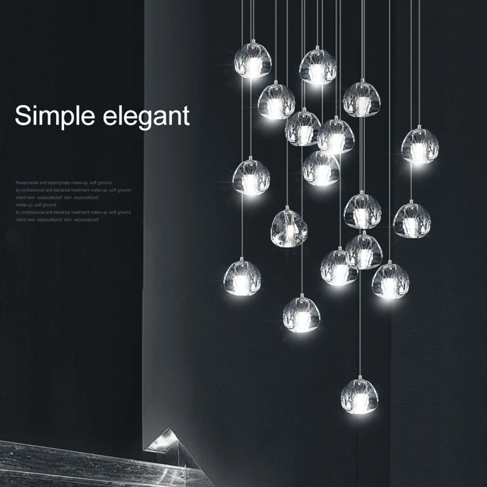 suspension moderne en cristal pour un éclairage élégant - vue 4 sur 15