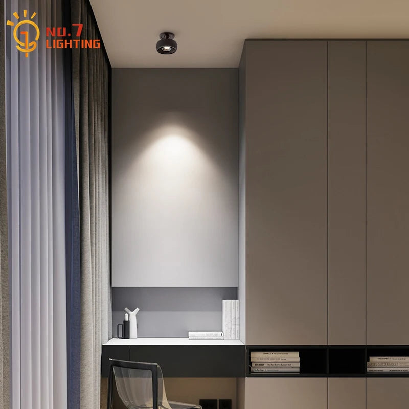 Spot style Abat-jour moderne Simple noir/blanc - vue 4 sur 5