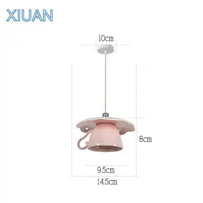 suspension en céramique design art thé éclairage led g4 - vue 15 sur 30