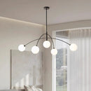 lustre moderne en verre design lampe à led de luxe pour décoration intérieure