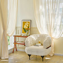 Voilage dentelle style classique léger pour salon chambre