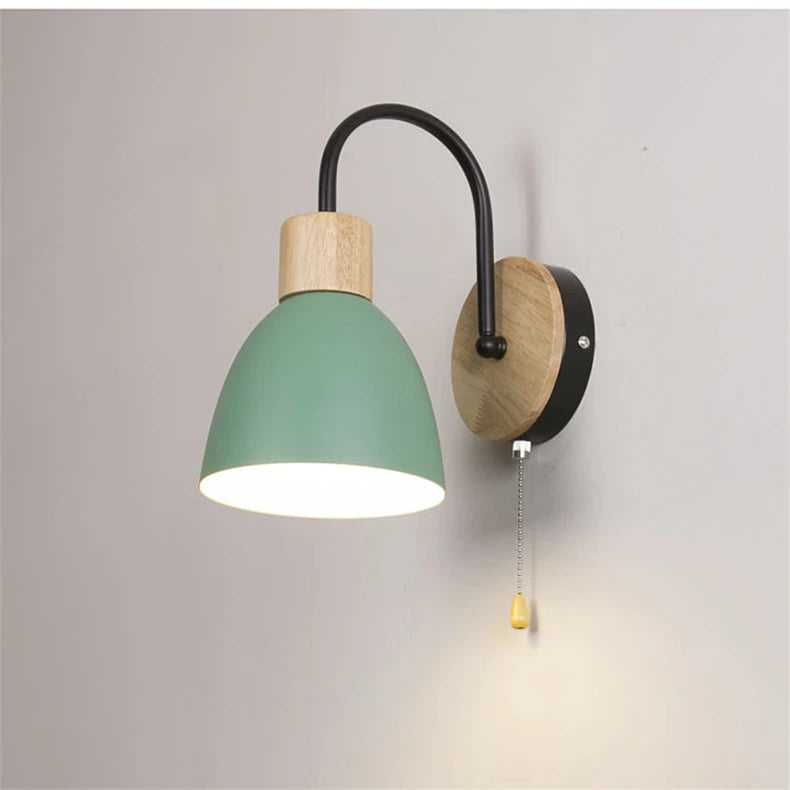 applique nordique moderne macaron avec interrupteur led décoration maison - vue 18 sur 18