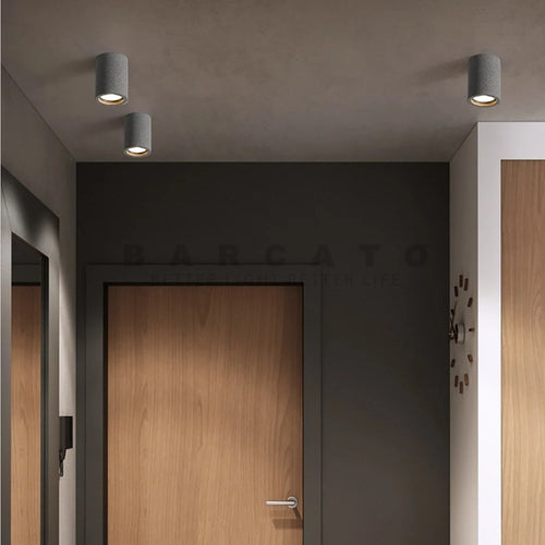 spot en ciment monté en Surface GU10 Led industrielle minimaliste salon couloir cuisine allée - vue 4 sur 6