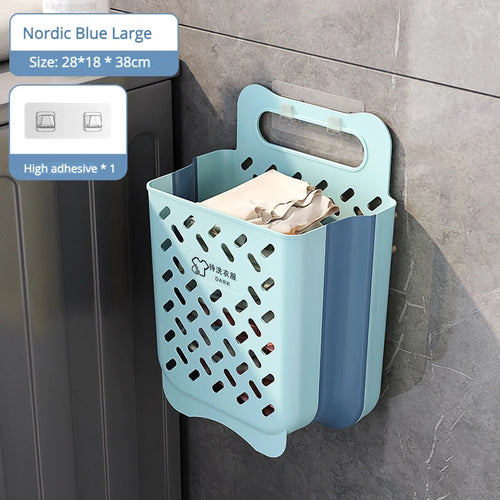 panier à linge pliable et mural pour rangement pratique - vue 17 sur 17