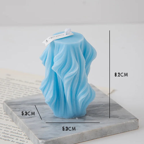 bougie parfumée créative décorative à vagues géométriques pour la maison - vue 11 sur 10