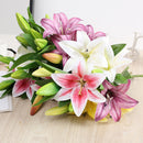 fleurs artificielles de lys pour décoration de jardin et mariage