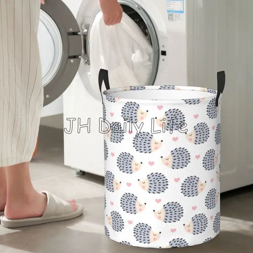 panier à linge hérisson mignon pliable et étanche pour rangement - vue 7 sur 8