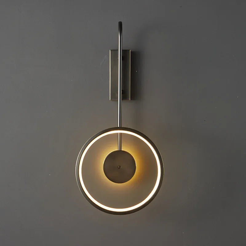 Light Luxury Bedroom Wall Light, Fashionable and Simple LED Living Room Background Wall Light, Bedside Lamp, Stair Light - vue 6 sur 8