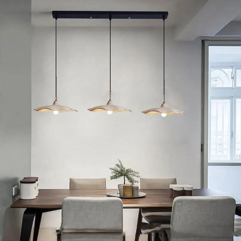 lustre wabi-sabi en ciment pour décoration intérieure et extérieure - vue 6 sur 15