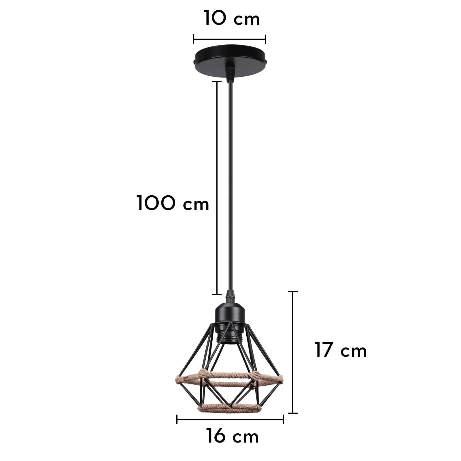 plafonnier encastré rustique industriel vintage en métal pour intérieur créatif - vue 14 sur 20