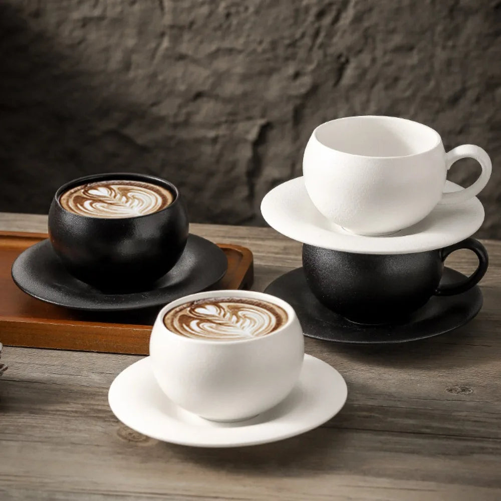 tasses cafe style japonais ceramique mate base 300ml