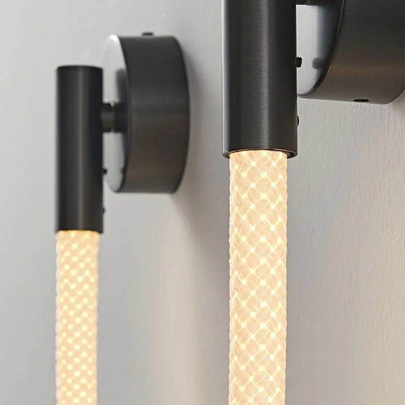 applique murale led en silicone et acier inoxydable pour intérieur - vue 5 sur 10