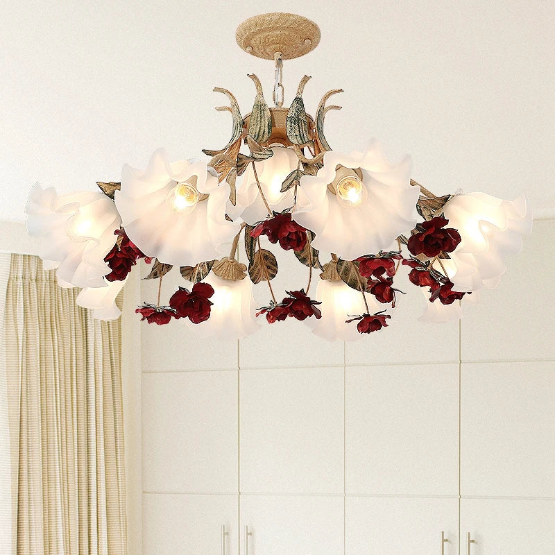 lustre rétro créatif pour restaurant vintage et salon romantique - vue 3 sur 9