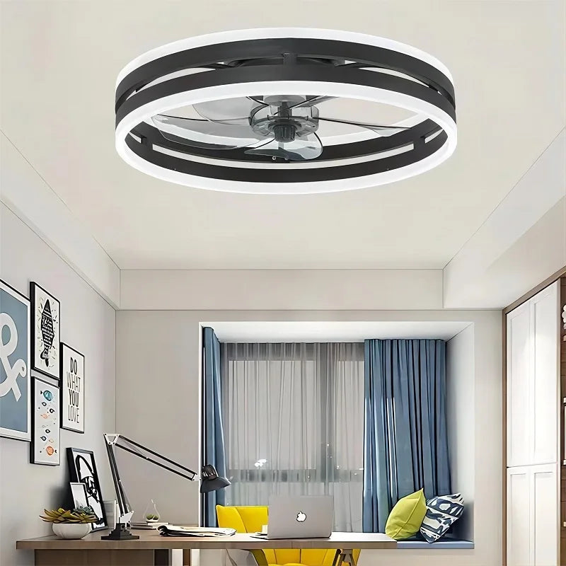 110V~265V APP and Remote Control Dual Intelligent Control  DC 6 speed Regulation Frequency Conversion Ceiling Fan Light - vue 4 sur 17