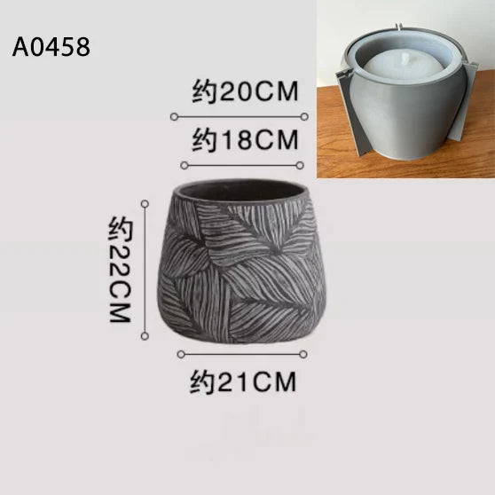 moule en silicone pour jardinière en béton nordique décoratif