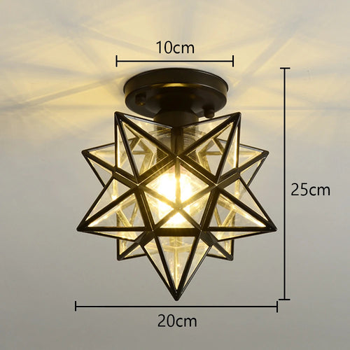 plafonnier moderne en cristal avec éclairage led intérieur - vue 8 sur 9