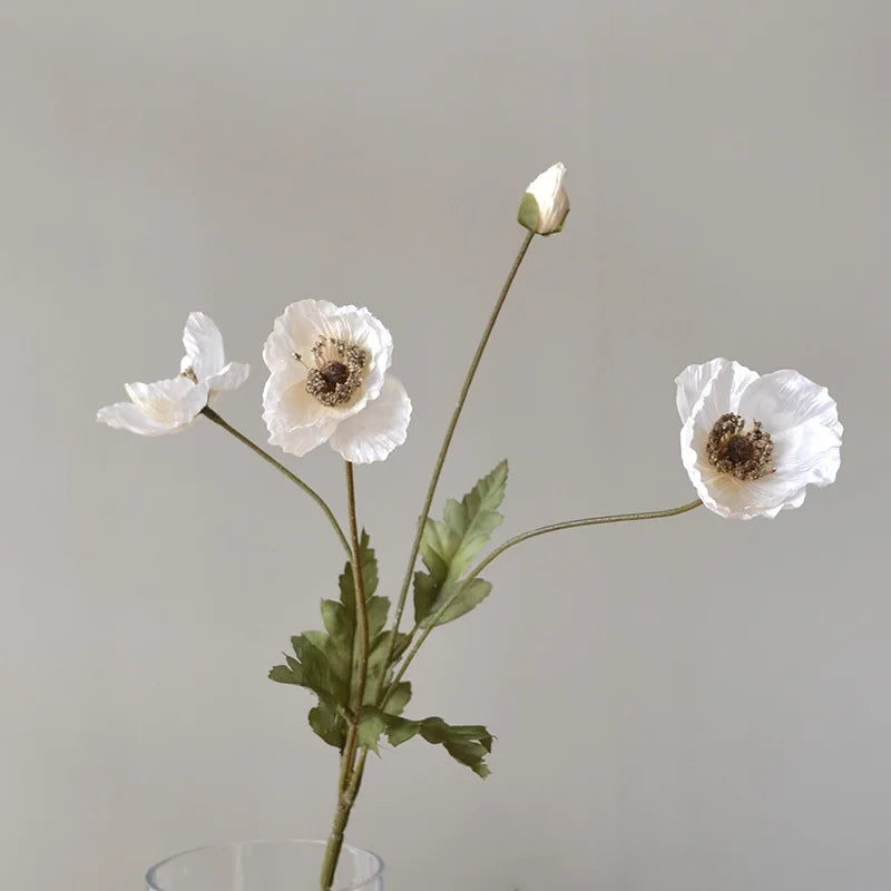 fleur artificielle coquelicot pour décoration de fête et jardin - vue 14 sur 18