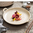 assiette ceramique vintage double oreille motif marteau cuisine