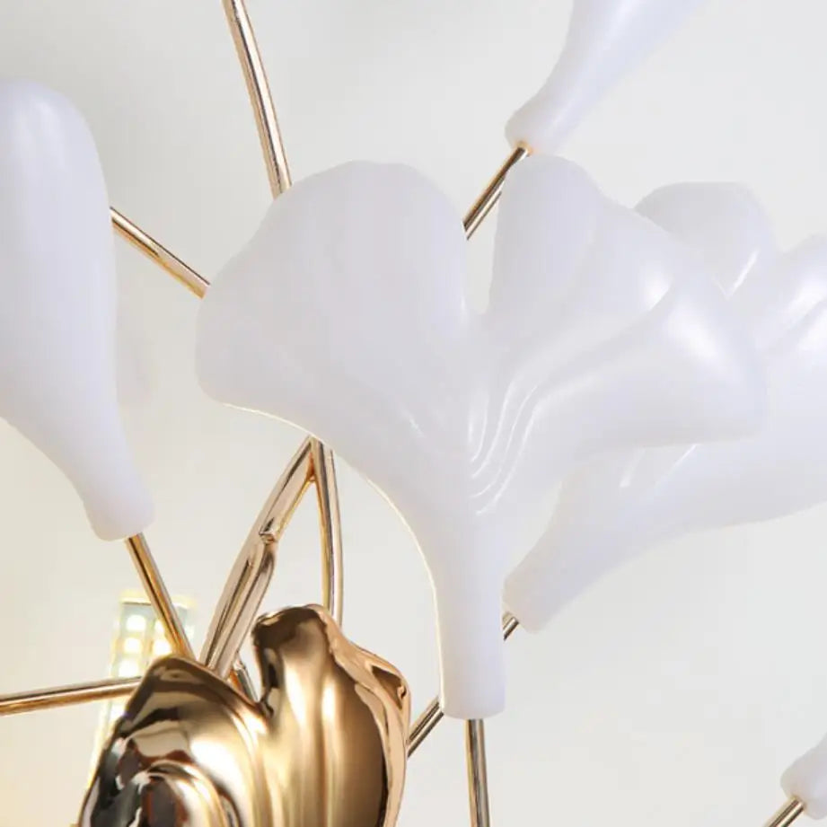 applique murale led en céramique à fleurs romantiques pour hôtel - vue 6 sur 8