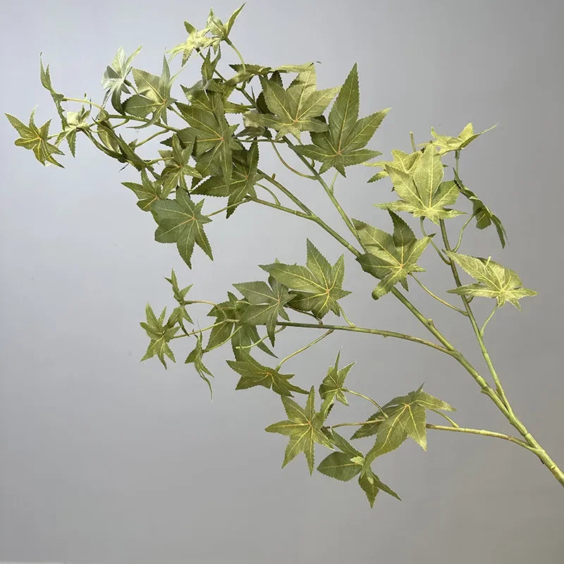 plantes artificielles en soie décoratives feuillage d'érable pour intérieur - vue 8 sur 10