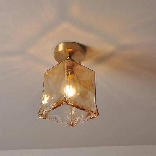 lustre en verre teinté pour un éclairage nordique élégant - vue 6 sur 10
