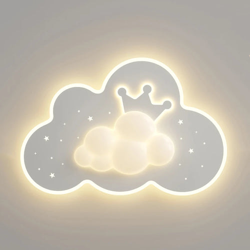 plafonnier nuage romantique pour chambre d'enfant ou bébé - vue 6 sur 7
