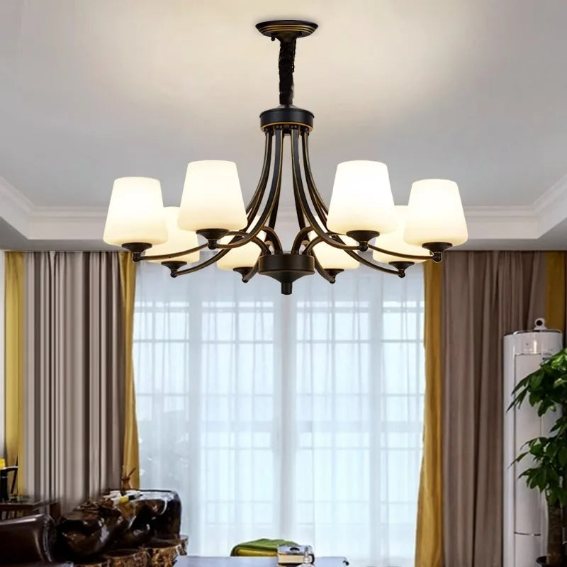 Lustre led design moderne luminaire décoratif d'intérieur