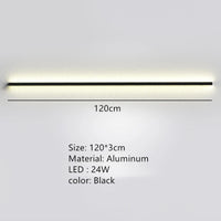 applique murale led moderne avec interrupteur à intensité variable