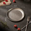 Assiettes inox style industriel retro plateaux cuisine