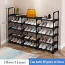 étagère à chaussures amovible multicouche pour rangement pratique