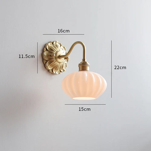 applique led verre gris fumé cuivre moderne intérieur - vue 10 sur 23