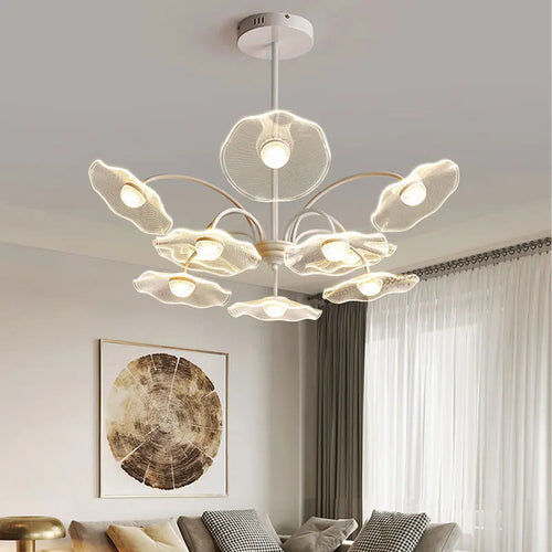 Lustre de salon moderne blanc décor à la maison Led lampe suspendue de plafond pour hall chambre Loft salle à manger cuisine luminaires - vue 4 sur 12