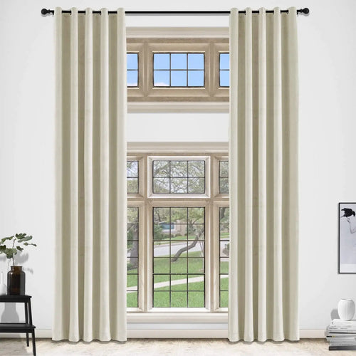Rideau velours occultant moderne sur mesure salon chambre - vue 2 sur 10