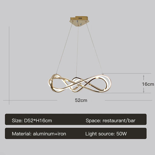 suspension design moderne avec télécommande et courbes élégantes - vue 9 sur 12