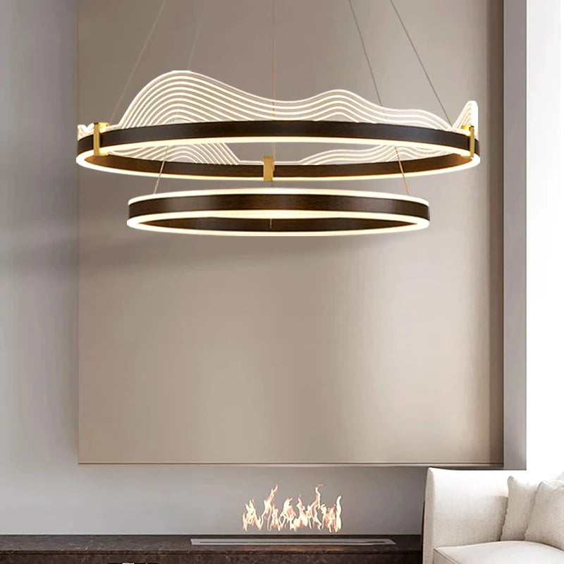 lustre atmosphérique moderne led suspension pour éclairage intérieur