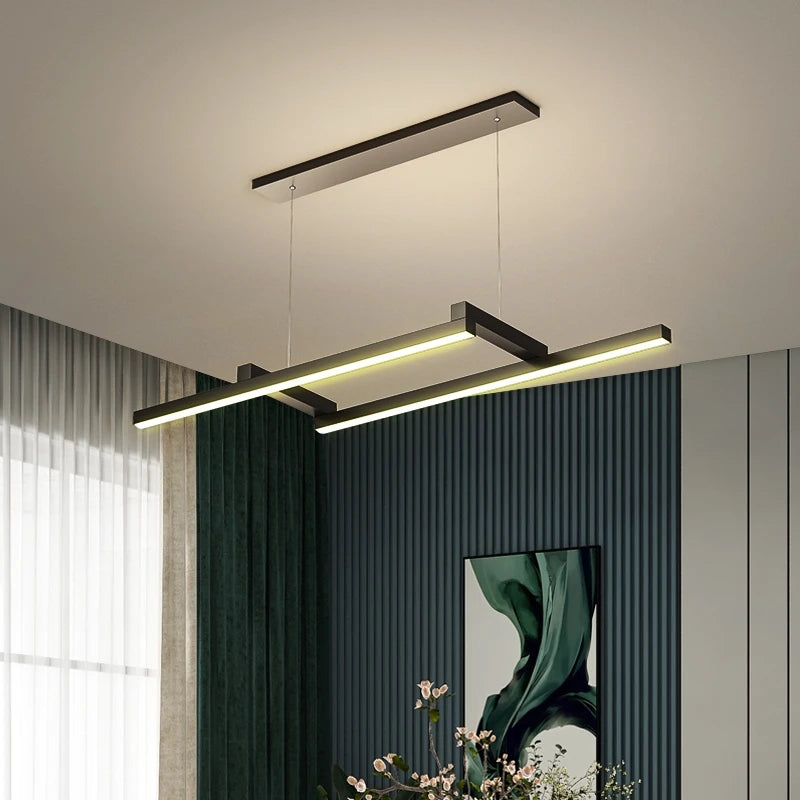 lampe led moderne lustre géométrique nordique designer bar